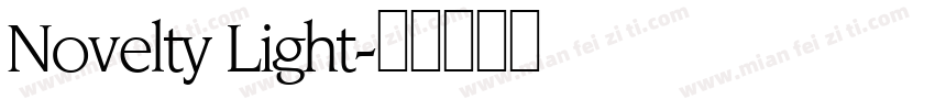 Novelty Light字体转换